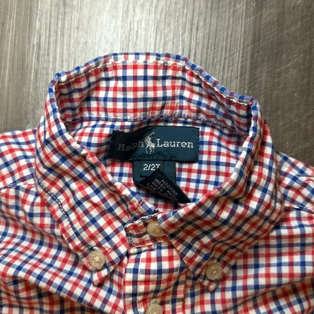Ralph Lauren Long Sleeve Button Down - 2/2T